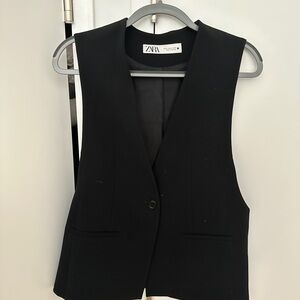 Zara black vest